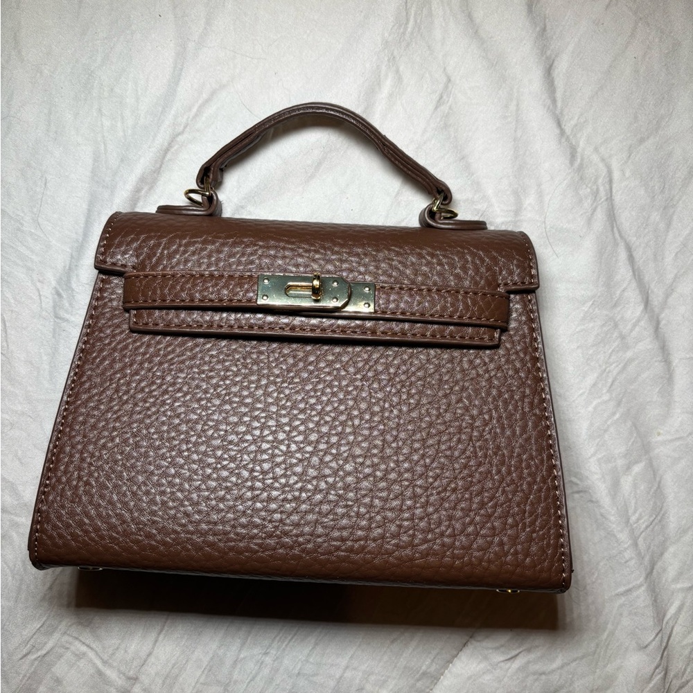 Mini Kelly Faux Leather Bag